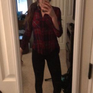 open back charolette russe flannel size xs